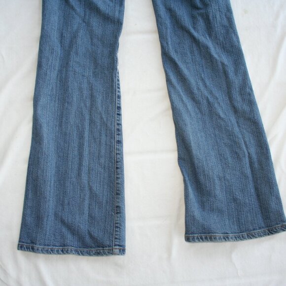 Cache Blue Flare & Wide Leg Jeans with Silver Accents - Picture 12 of 15